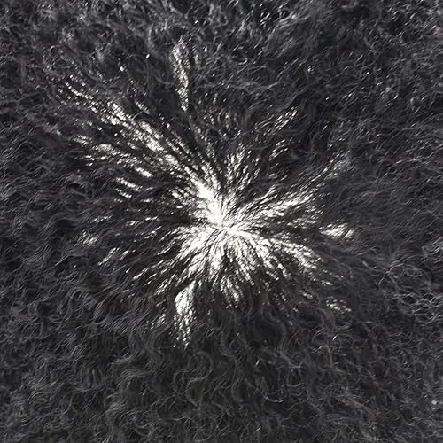 Miniatura 5 de Unidades de cabello afro para hombre negro Toupee hombres unidades de tejido afroamericano sistema de reemplazo de cabello rizado piezas de pelo