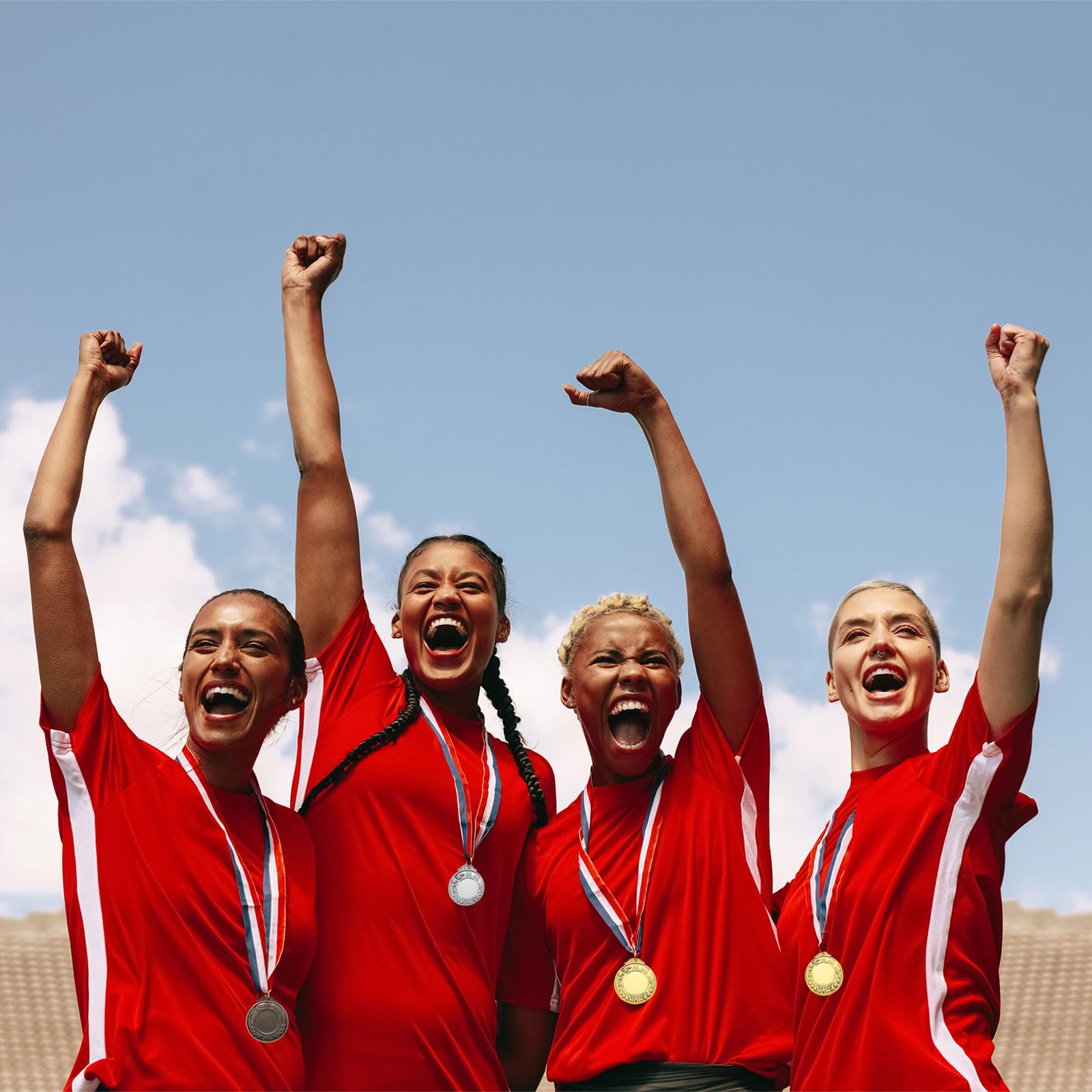 PATIKIL Medallas de premio en blanco, medallas de premio con cinta para el cuello, haz tu kit de medallas, premio de medallas ganadoras para competiciones