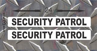Security Patrol Magnetic signs 3x24 to fit Car, Tow Truck, Van suv us dot Approved Size