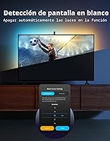 Vista 7 de Govee Retroiluminación para TV 3 Lite con función de corrección de ojo de pez, sincronización para televisores de 55 a 65 pulgadas, tira de luces