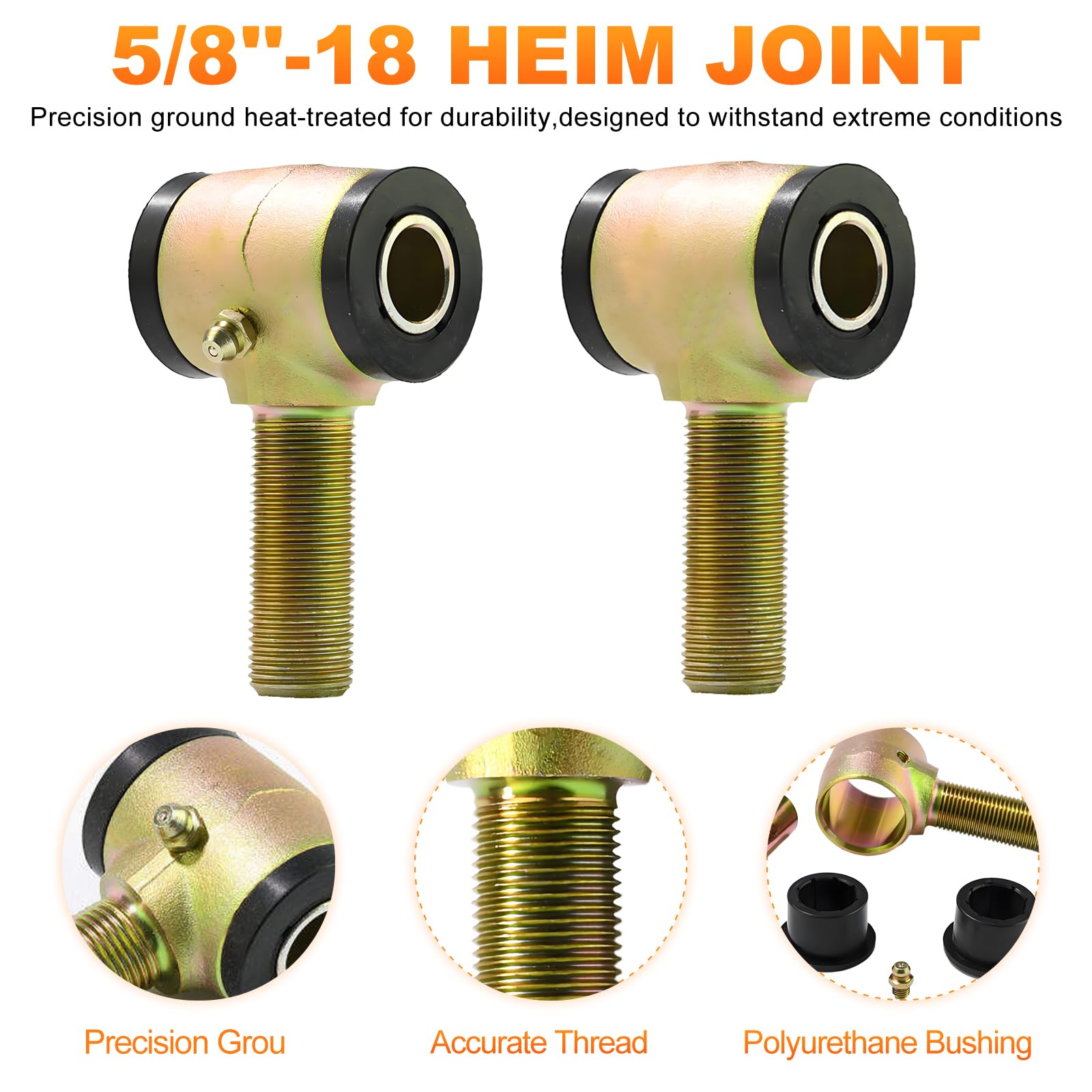 5/8" Rod End Bushings Kit - Durable Heim Joints -5 5/8" Rod End Bushings Kit - Durable Heim Joints -5