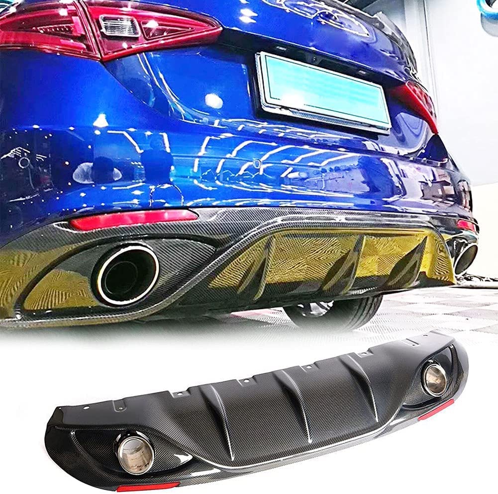 Carbon labbro paraurti anteriore per Alfa Romeo Giulia Base Sedan 2017 2018 2019 spoiler inferiore tipo mento Air Dam Splitter protezione per carrozzeria