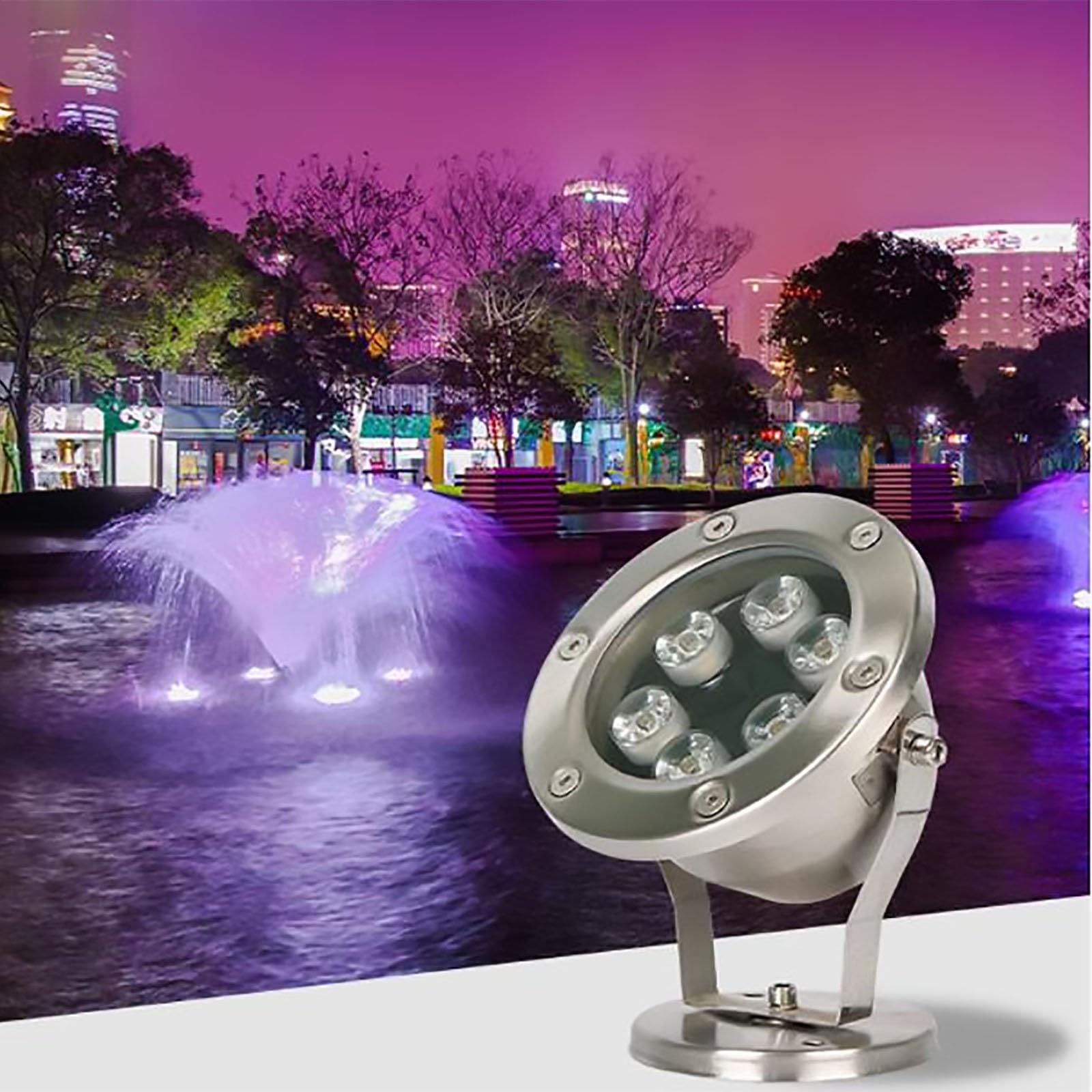 LED Luci Subacquee - Luci per Fontane, Luci subacquee a LED a Bassa Tensione AC 12V, con Telecomando, faretto subacqueo Impermeabile IP68, Facile da installare(Green Light,36W)