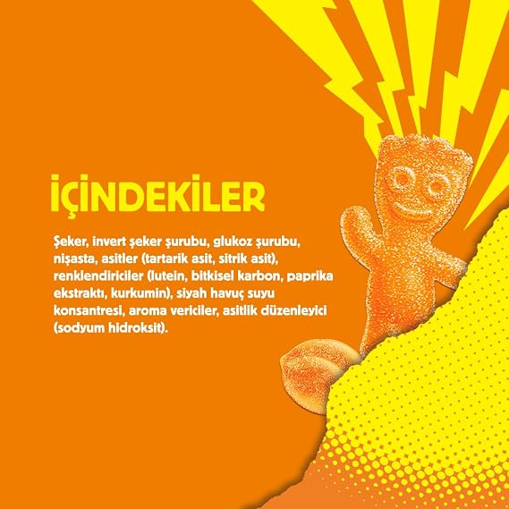 Jelibon Sour Patch Kids Şeftali Aromalı Şekerleme 160g