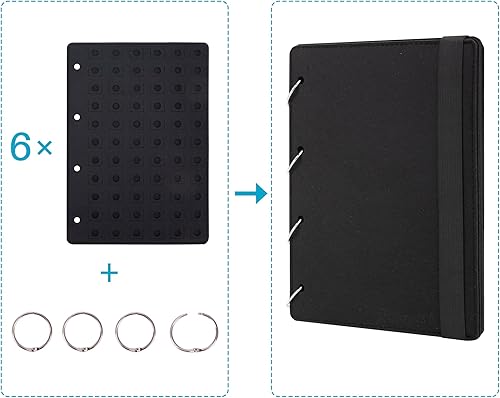 Miniatura 4 de PACMAXI Soporte de exhibición de dijes para zapatos, organizador de dijes para zapatos, folleto de colección de dijes para zapatos (no incluye