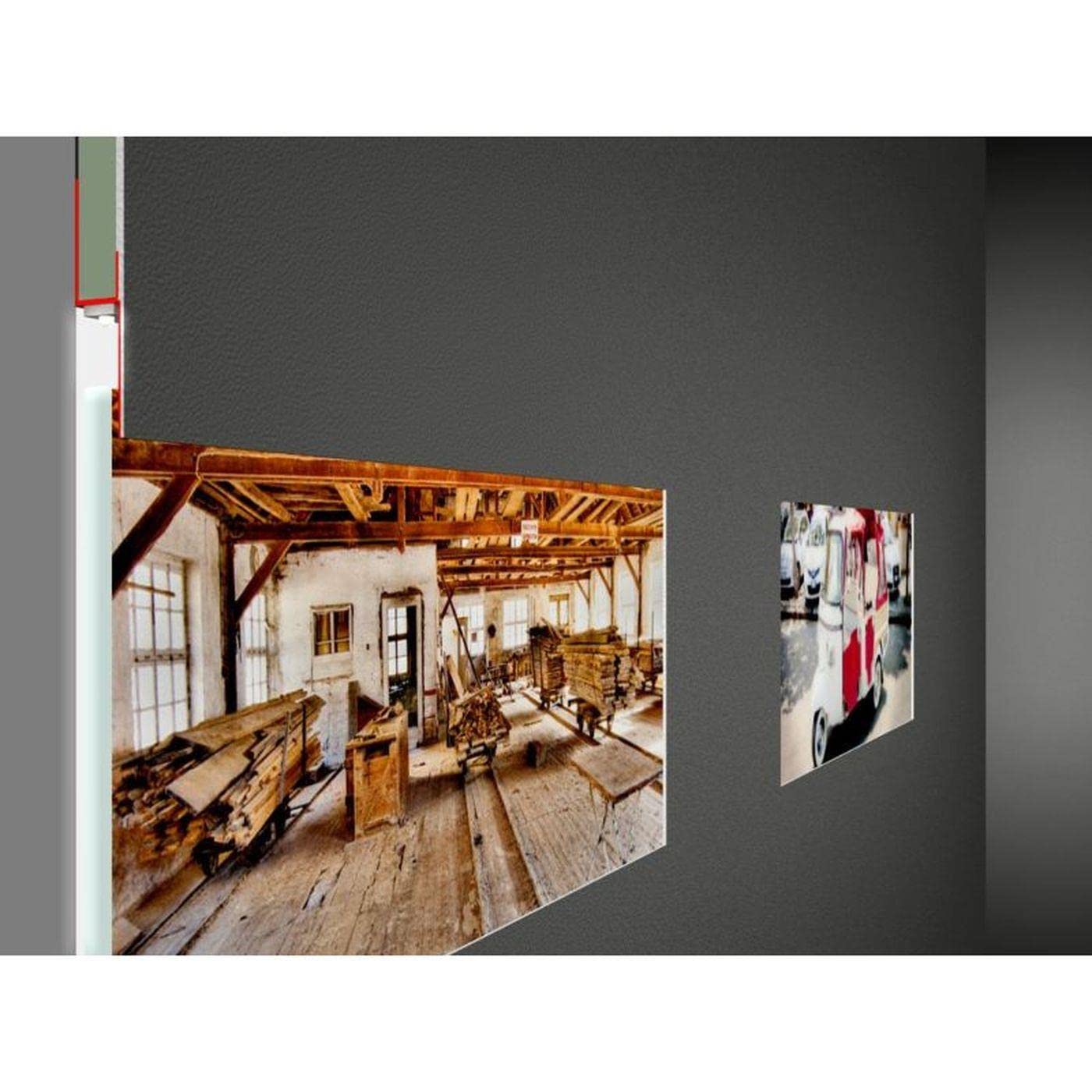 Perfil LED Placa de Yeso Laminado ADP 35 para Retroiluminación Cristal de 2 Metros