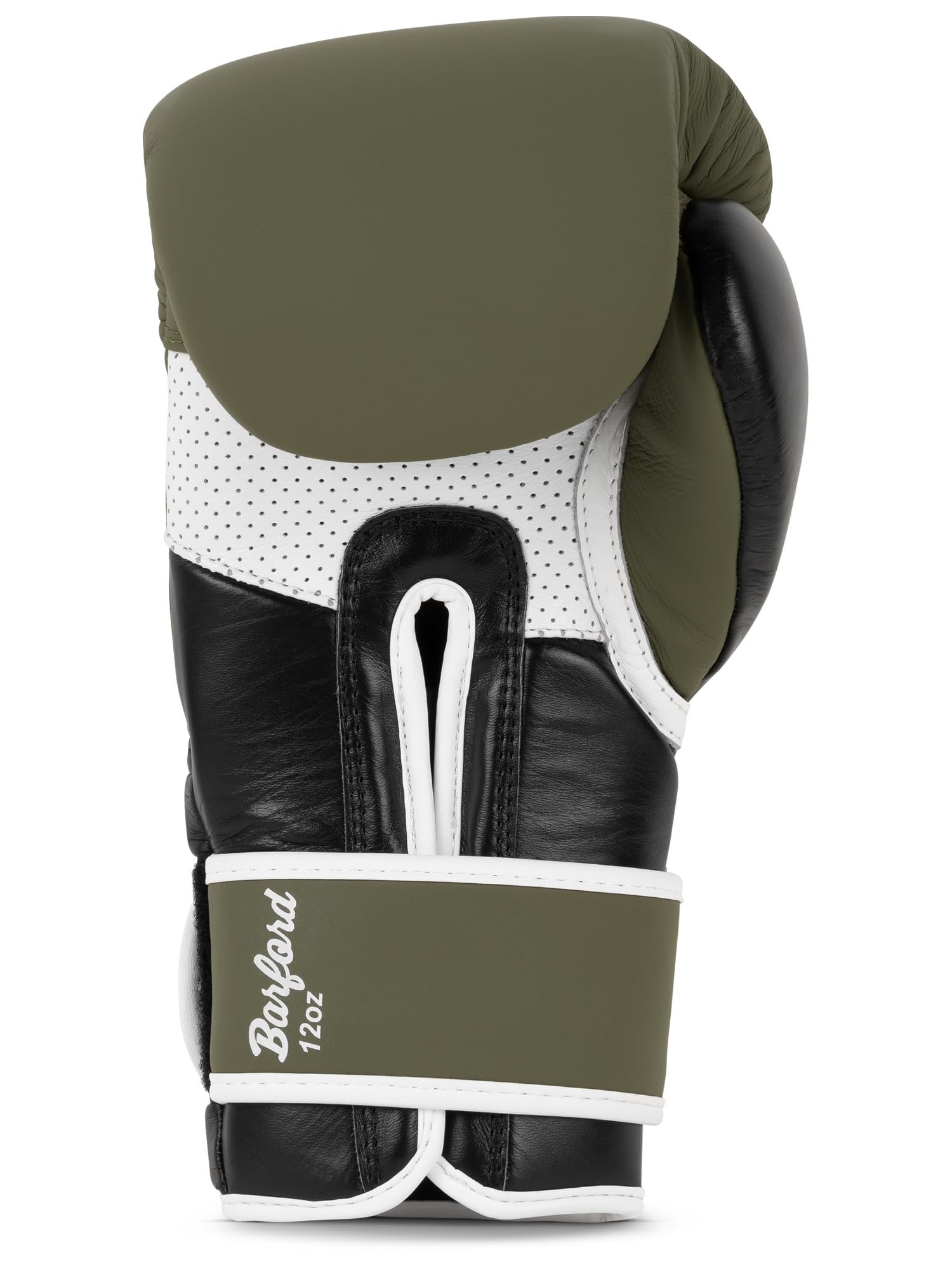 Lonsdale R?kawice bokserskie ze skóry Barford Olive/Black/White 14 oz