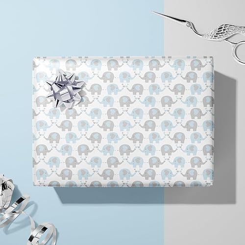 Miniatura 4 de LDGOOAEL Hojas de papel de regalo planas del 4 de julio, 12 hojas con 4 padres, papel de regalo para el Día de la Independencia, cumpleaños,