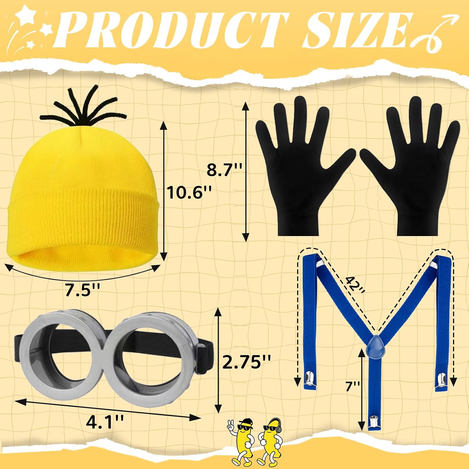 4 Pcs Halloween Costume Accessories Adult for Halloween Party Costume