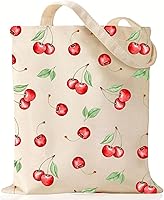 Vista 10 de Andeiltech Bolsa de lona para mujer, bolsa de viaje estética, bolsa de hombro reutilizable, regalo de cumpleaños para mamá