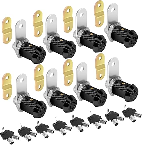 Miniatura 9 de Cam Locks - Cerradura de almacenamiento para autocaravana con llave igual, cilindro de 7/8 pulgadas que se adapta a un grosor máximo de puerta