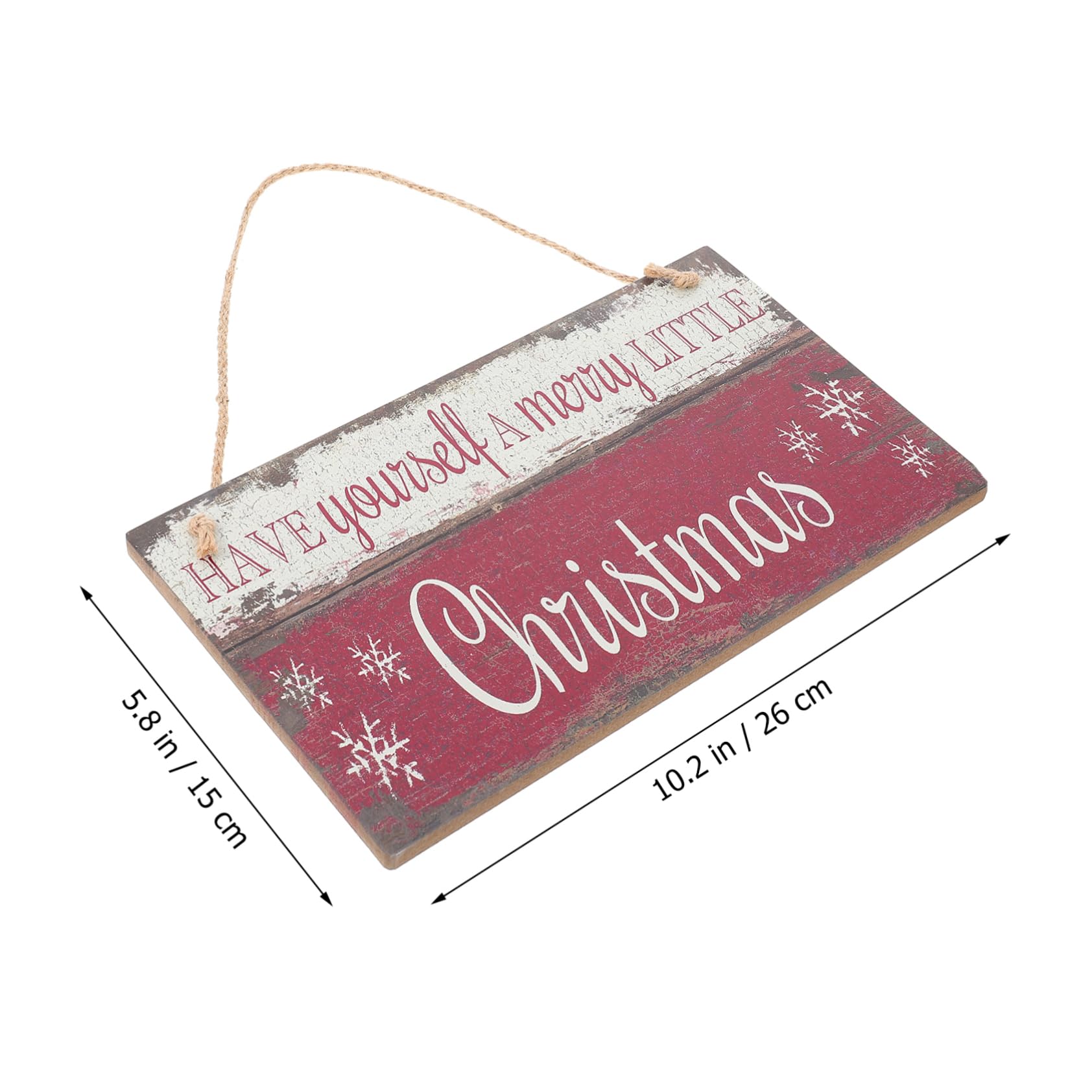 Cabilock 2piezas Letrero Colgante De Madera para Decoración Navideña De Bienvenida para Puertas y Paredes Adorno De Navidad