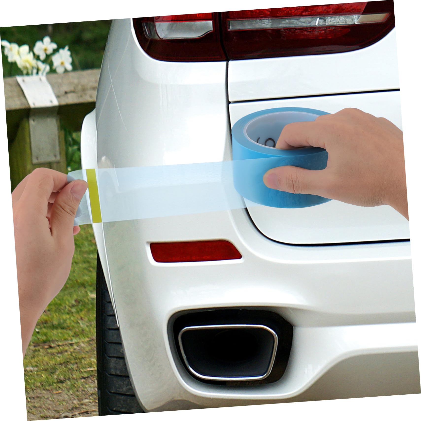 Nastro Adesivo per Mascheratura Vernice Pet 5 Pezzi 50 M | Spessore 0, 06mm, per Carrozzeria Auto e Verniciatura, Adatto a Curve e Rifiniture Precise Colore Casuale