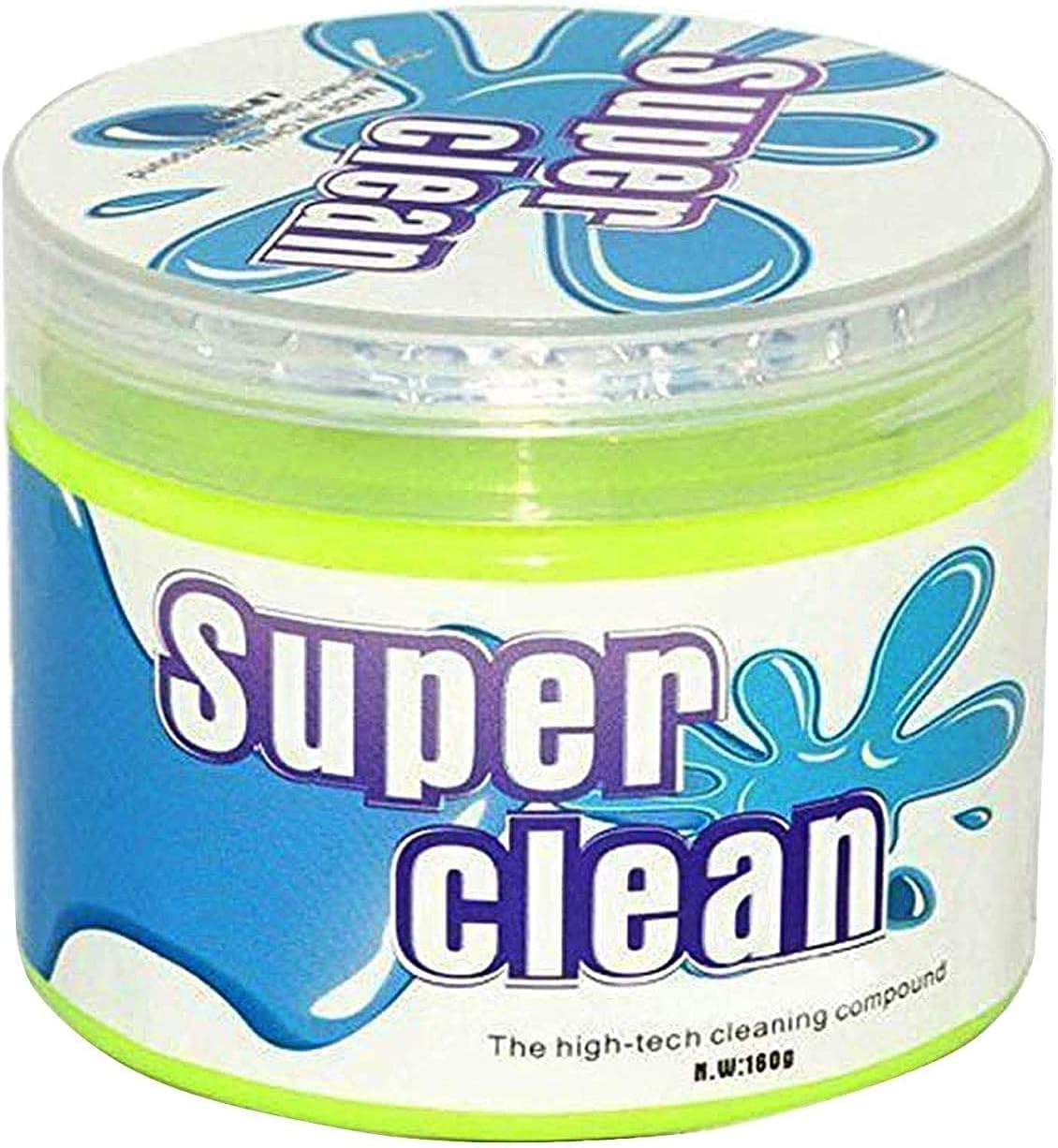 Lnt Super Clean Magic Gel Cleaner for Car Interior Dust Cleaner for Keyboard Computer Laptop Home & Office Window Grill Electronics Cleaning Gel Dust Remover Soft Glue (Green, 1)