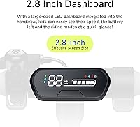 Vista 20 de Segway Ninebot eKickScooter - Electric Scooter for Kids 6-14, w/t Adjustable Handlebar Height (Only C2 Pro) for Riders up to 132 lbs, Includes New