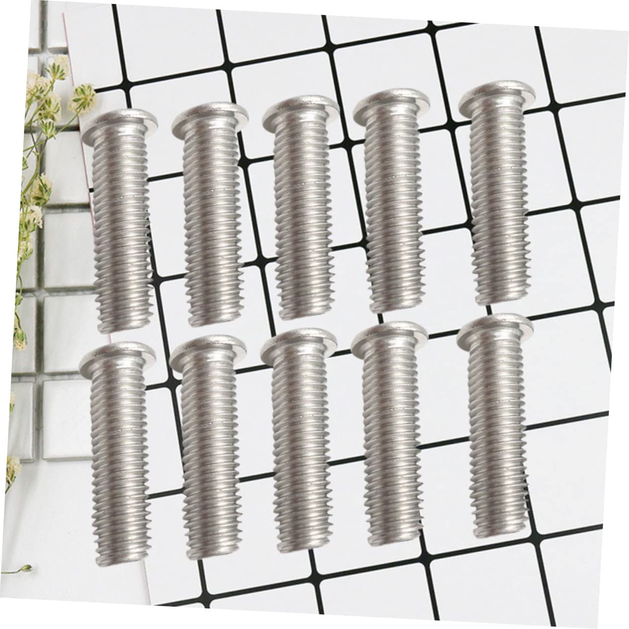 100Pcs Aluminum Alloy Weld Studs for Auto Sheet Metal Repair Silver