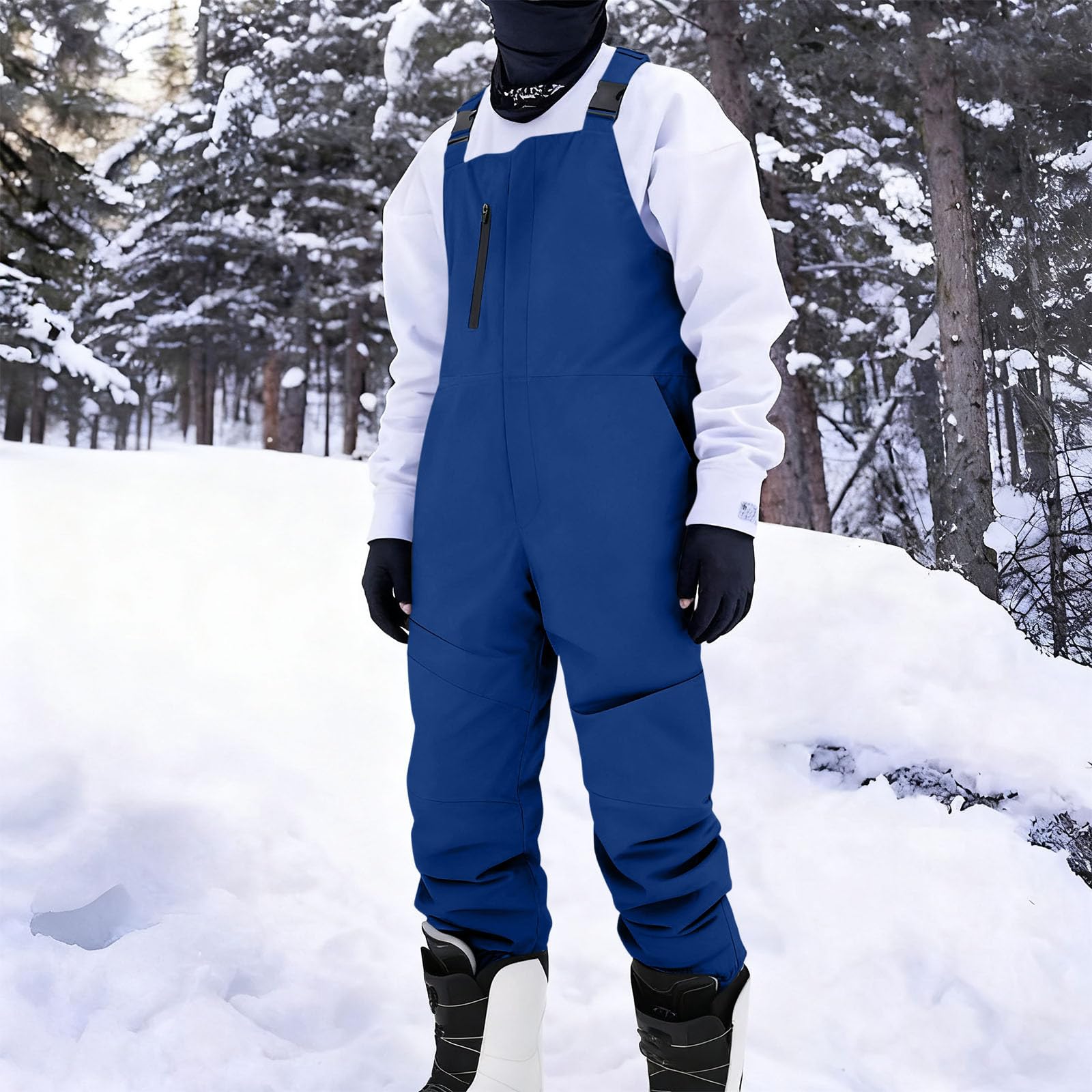 EMATOP Schneehose Herren Winddichte Snowboard Latzhose Wasserdicht Skihose