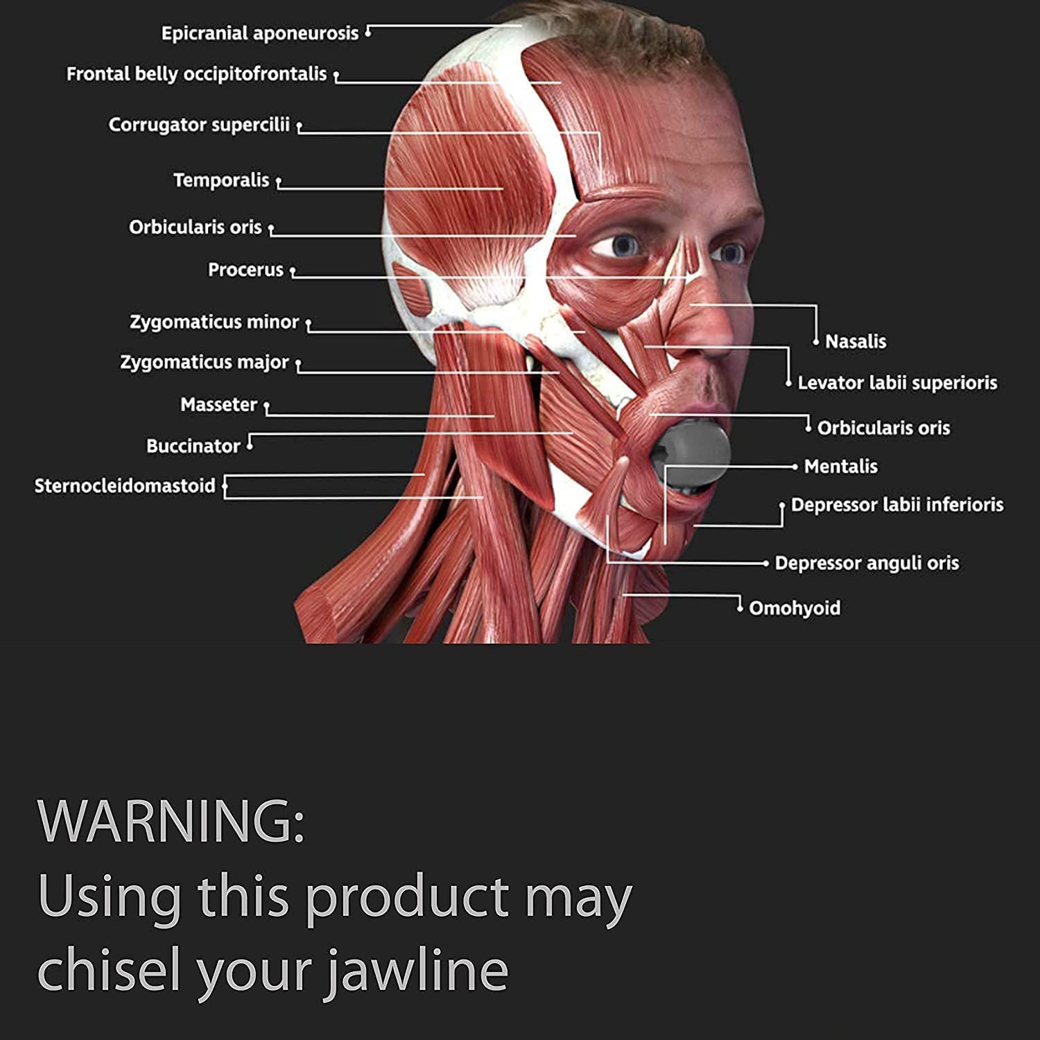 Spefez Jawline Exerciser Tool Men & Women, Double Chin Reducer for Women And Jade Roller Natural Himalayan Stone Facial Massager Double Sided Toning Firming Face Neck Massage Tool (JawLine) 2