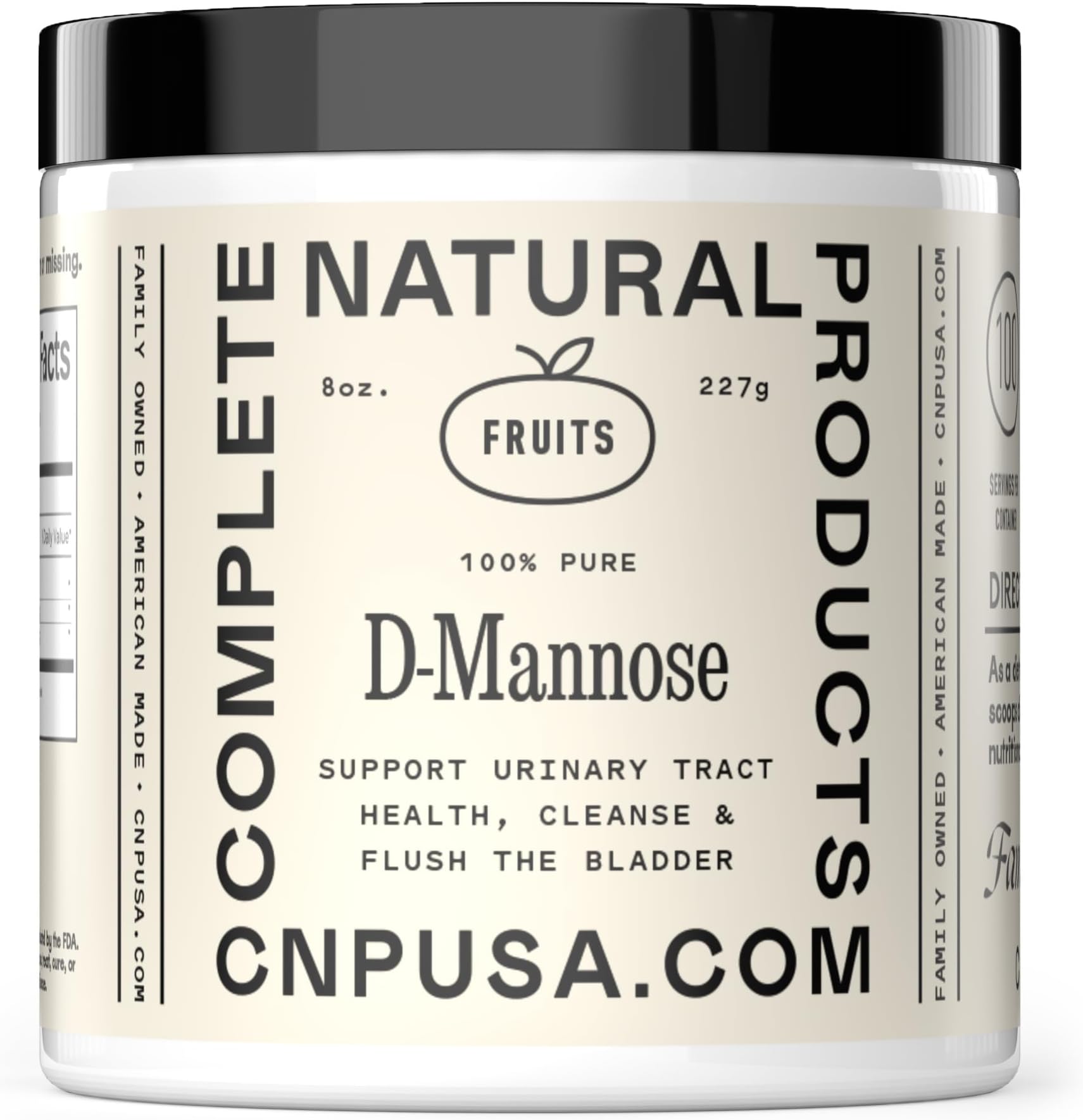 D Mannose Powder Supplement 8oz - Powder D Mannose for Urinary Tract & Bladder Health Support, Bulk Easy Mix Formula, 115 Servings, No Fillers, Non GMO & Gluten Free Support, Kosher Certified Made USA