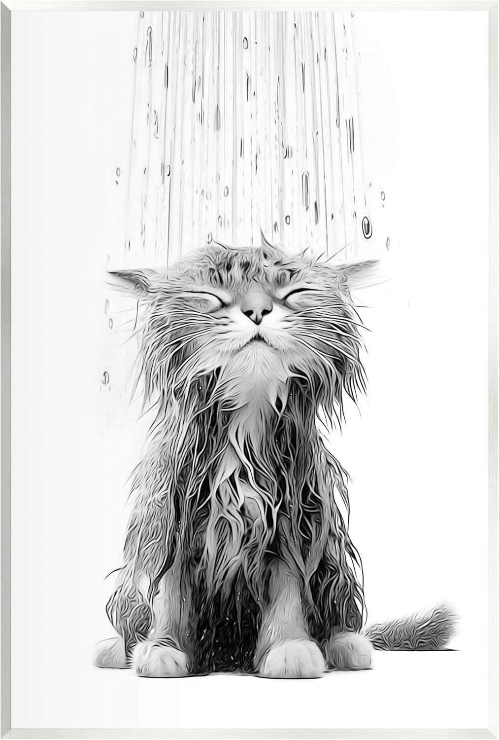 Stupell Industries Kitten Bathroom Splash Wall Plaque Art by Annalisa Latella