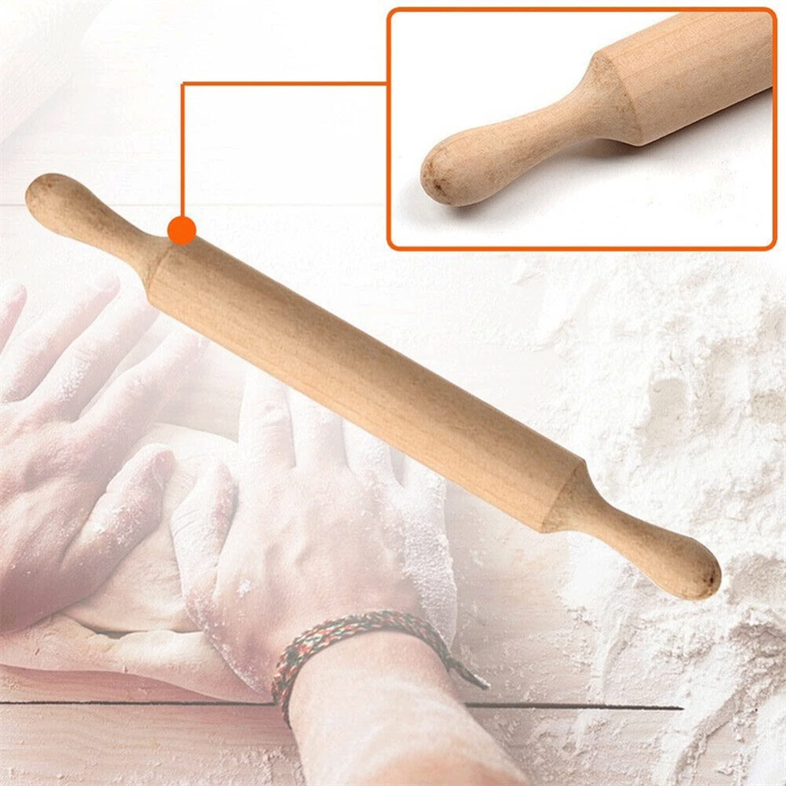 Mini wałek do ciasta o długości 20 cm drewniany do pieczenia ciasto kremówka rolki dekoracyjne wałek do ciasta akcesoria kuchenne toczenie