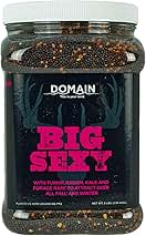 Domain Outdoor Big Sexy Food Plot Seed for Deer, 1/2 Acre, Turnip, Radish, Kale and Forage Rape, High Level of Nutrients & Protein to Support Antler Growth and Health, Fast Germination, Easy to Plant