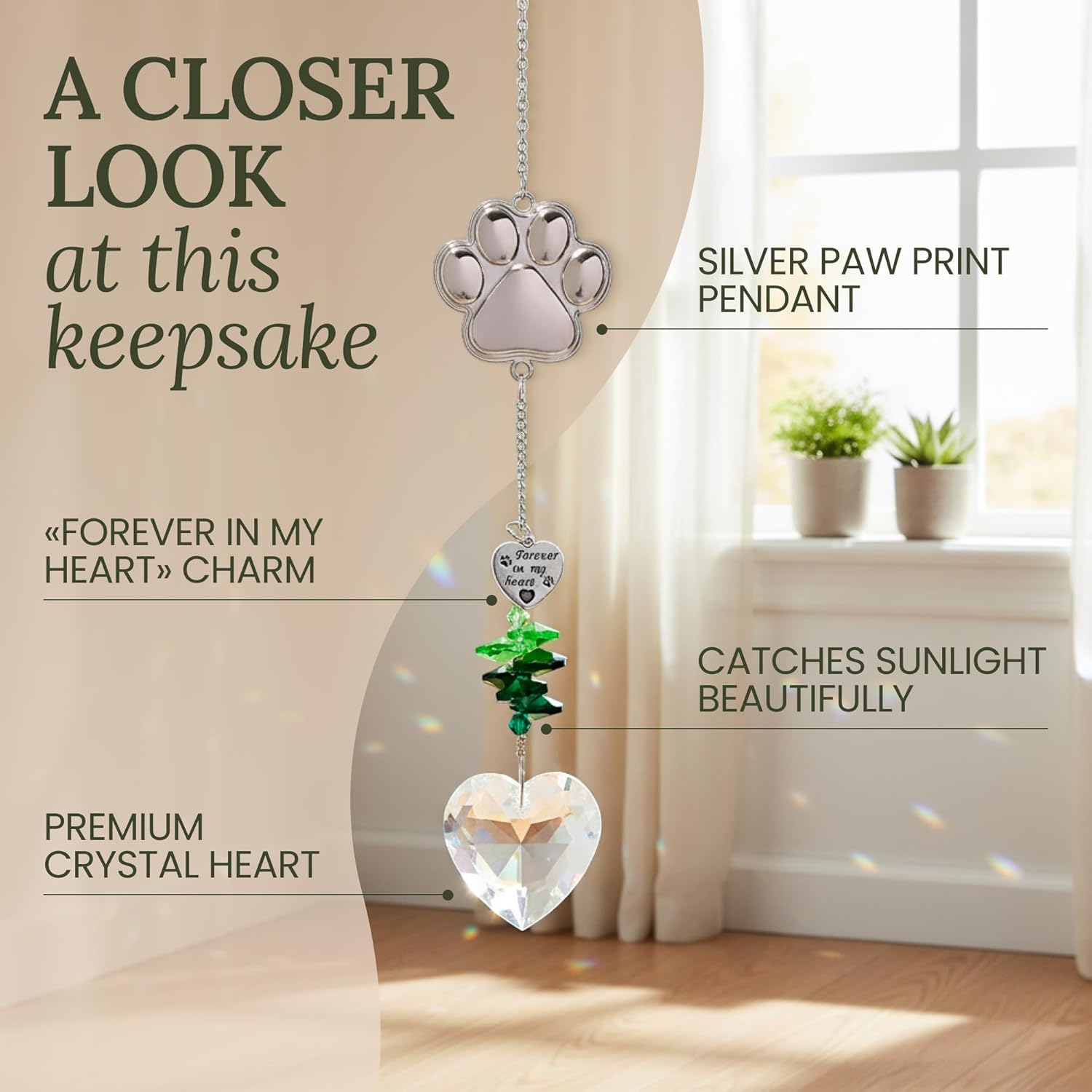 Pet Memorial Suncatcher Dog, Memorial Gifts, Pet Sympathy Gift, Bereavement Gifts, Thoughtful Dog Remembrance - Image 8