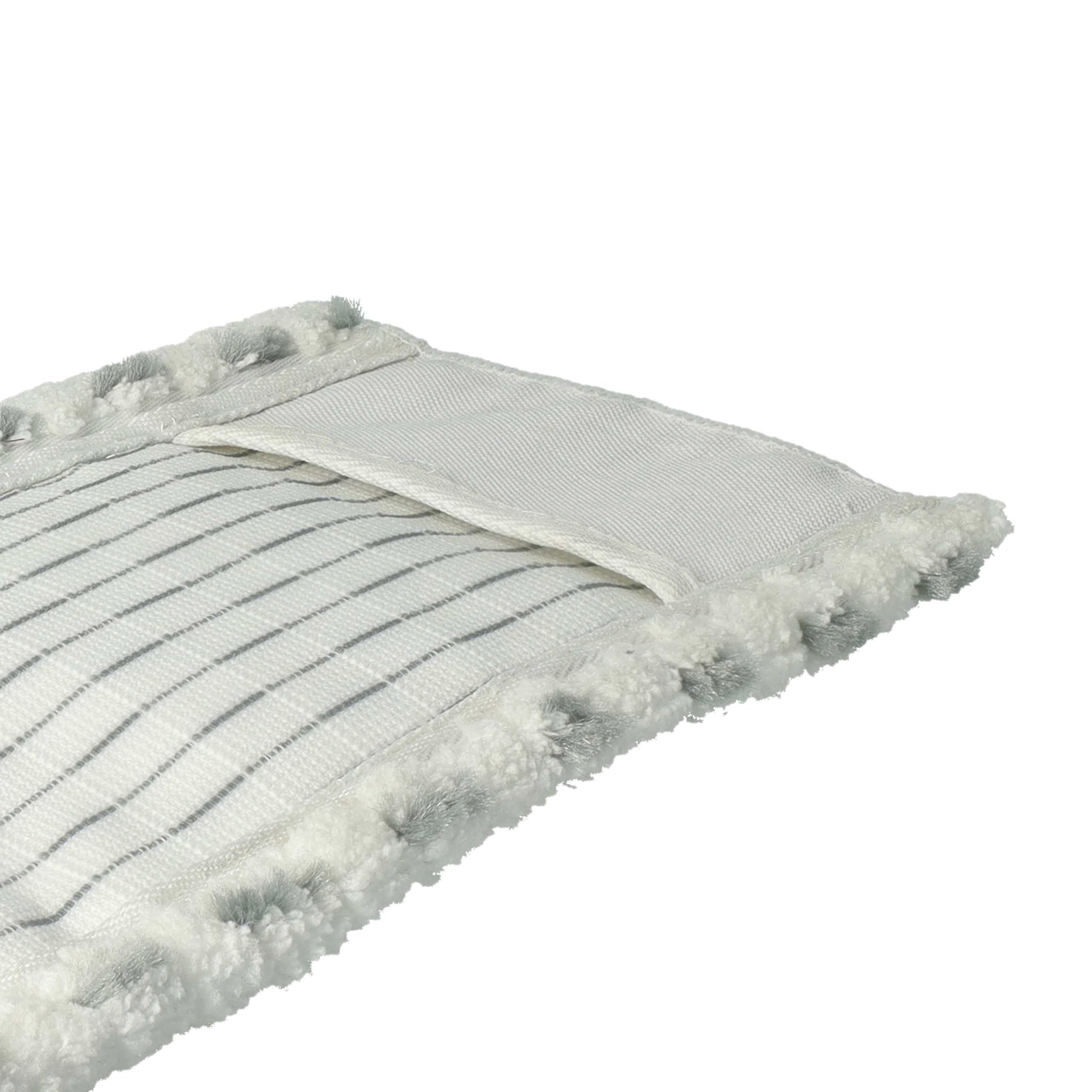 vhbw 10x Cabezal fregona Compatible con Vileda 1-2 Spray fregona - Repuesto, Microfibra, Gris/Blanco