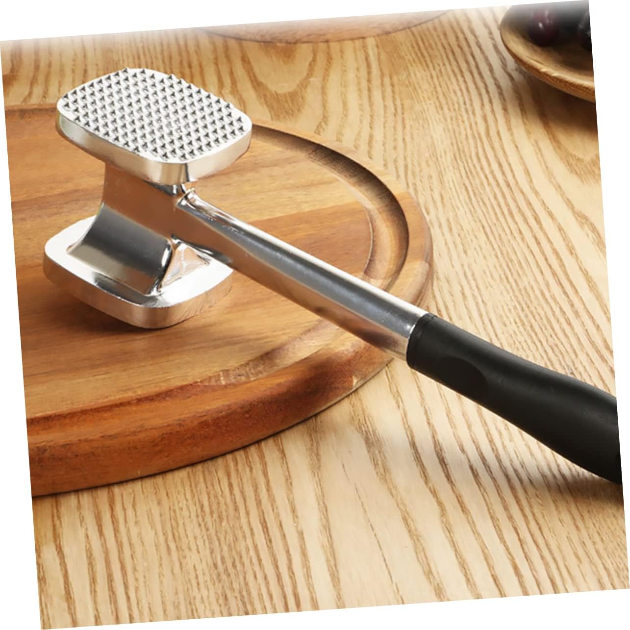 SHOWERORO Aluminum Alloy Meat Tenderizer Tool Dual-sided Hammer for Pounder Handle Design for Efficient Use for Tenderizing Steak