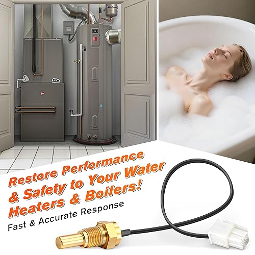 Miniatura 6 de Reemplazo del sensor de cámara de termistor compatible con calentadores de agua sin tanque AP19299 Ultra Low Nox, piezas de calentador de agua con