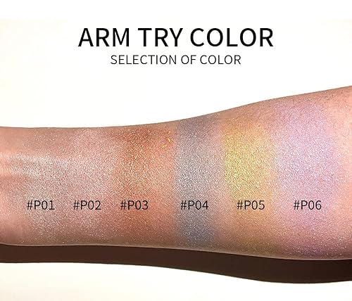 Miniatura 4 de GL-Turelifes Hightlighter Stick Puff Fairy Stick Highlight Powder Glitter Loose Powder Brush Stick Contorno Polvo Brillo Polvo para ojos, Cara,