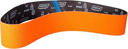 Sanding Belt, Coated, Ceramic, 80 GRIT, COARSE, Blaze R980P,