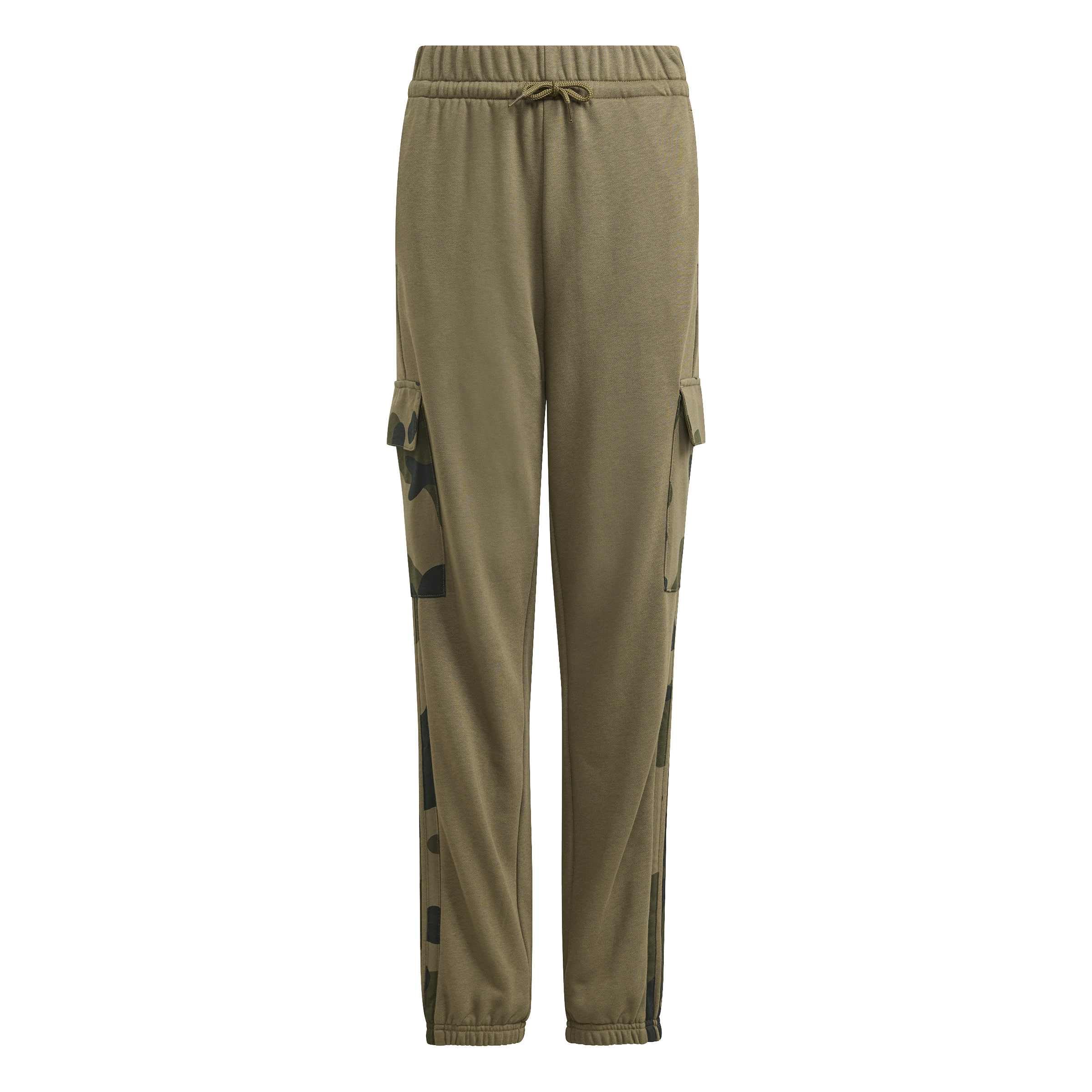 adidas Unisex Kids Seasonals CAMO Pants, Olive strata/Black, 11-12 Years