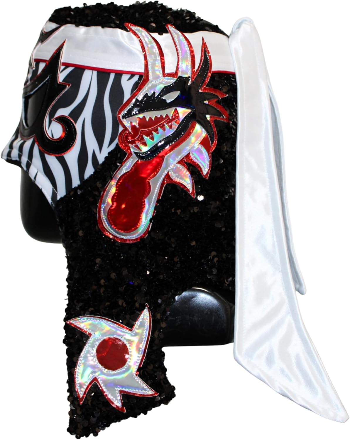 Lucha Libre Wrestling Mask Penta Zero Miedo - Pro-Quality Adjustable Adult Size for Cosplay, Costume & Collectors. (Mannequin Sold Separately)