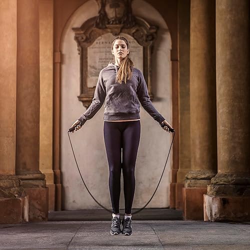 Miniatura 10 de XYLsports Cuerda de saltar ajustable duradera para entrenamiento de fitness