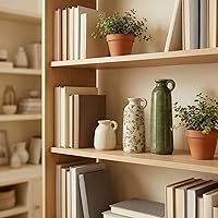 Vista 74 de Juego de jarrones de cerámica, jarrones de flores para decoración del hogar, decoración moderna de granja, centros de mesa de sala de estar, cocina