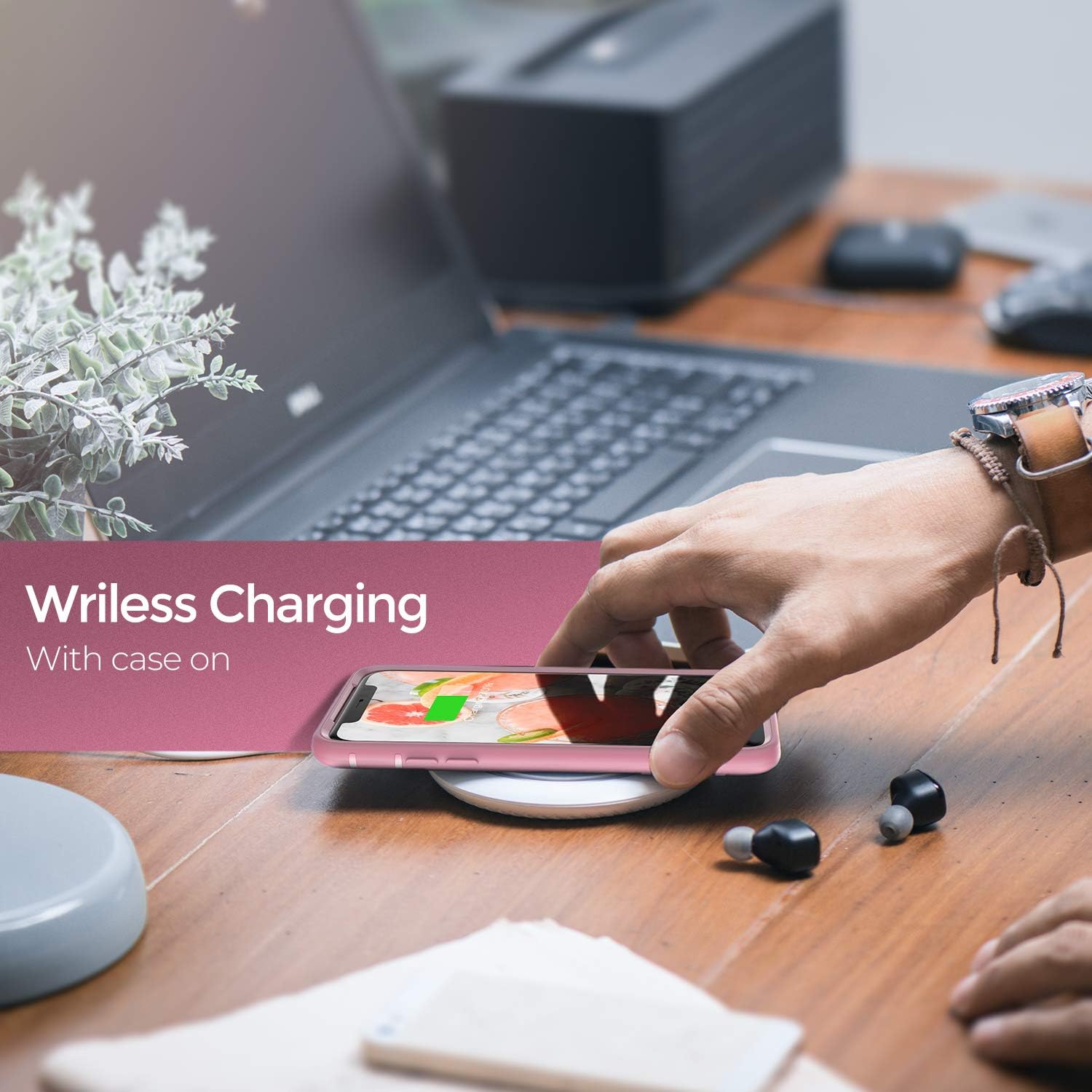 ORIbox Case Compatible with iPhone Xs Max Case, Soft-Touch Finish of The Liquid Silicone Exterior Feels