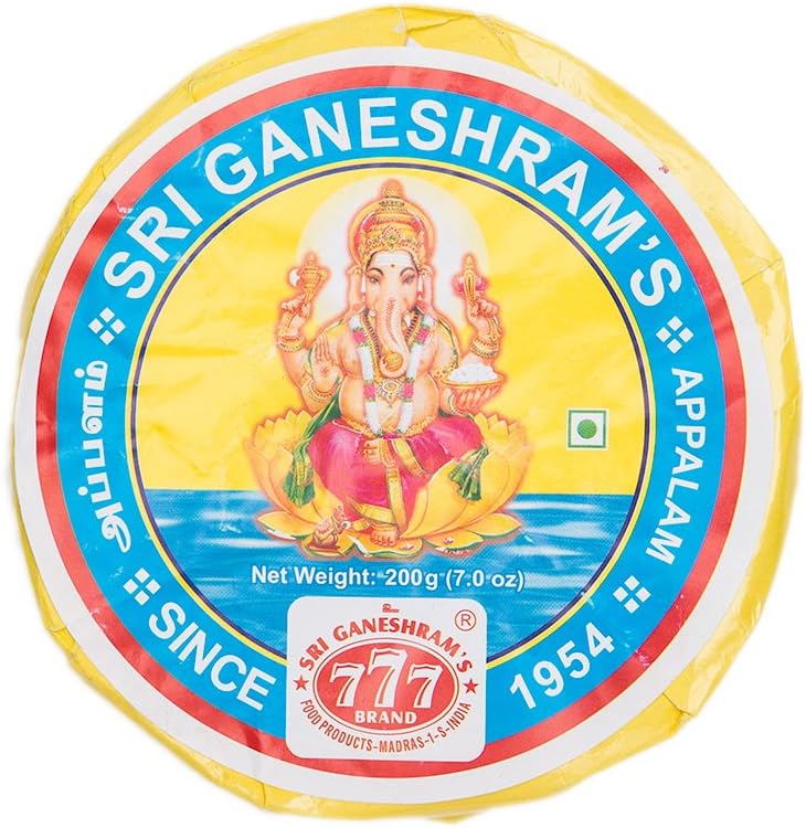 777 Brand, Appalam Papad (Cracker), 200 Grams(gm)