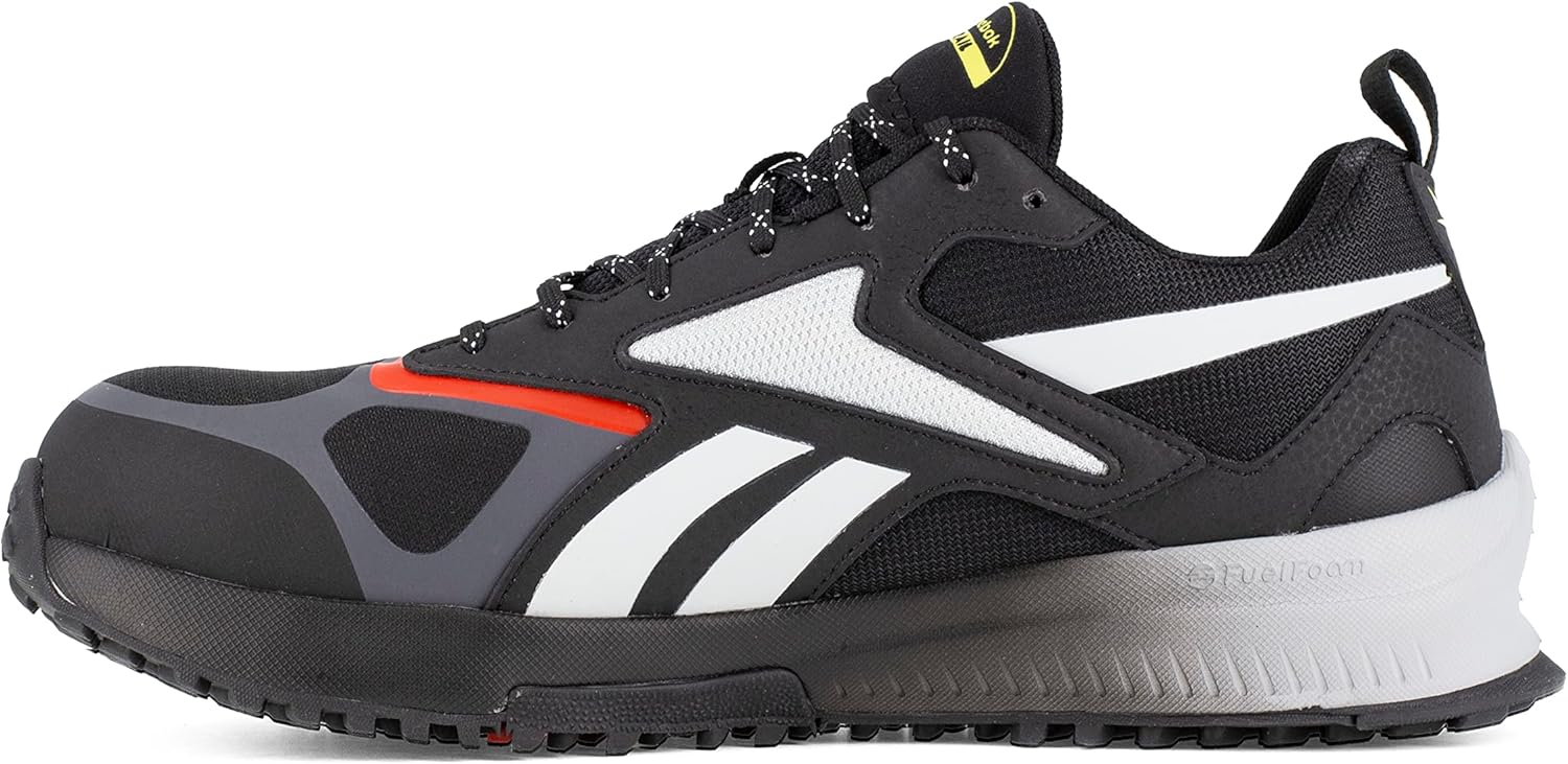 Reebok Work Men's Lavante Trail 2 Work Grey, Red, and Black Composite Toe Boots - Image 3