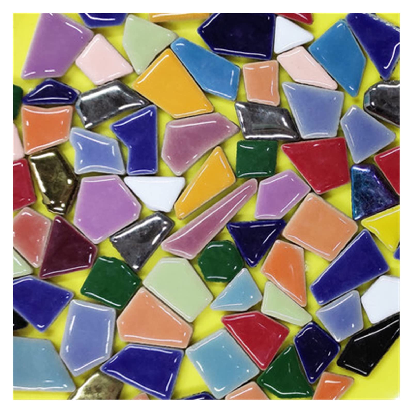 100 g di mosaico irregolare, piastrelle in ceramica for creativo, fai da te, hobby, artigianato parete, materiali decorativi fatti a mano, pezzi(Purple)