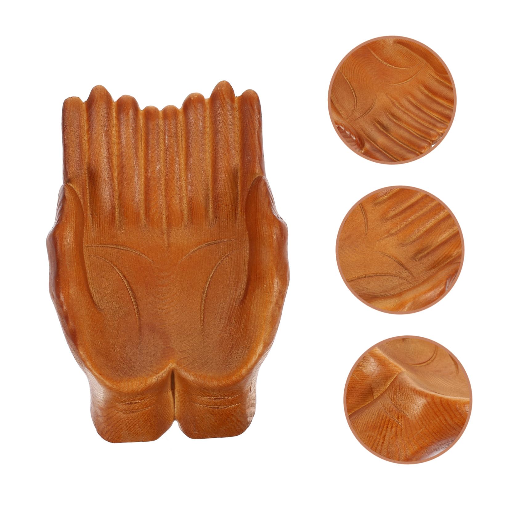 Beavorty Bandeja Decorativa de Madera Soporte para Collares y Pendientes Diseño Moderno y Delicado para Joyas Adecuado para Decoración del Hogar
