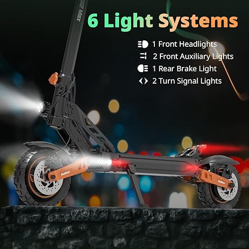 Miniatura 6 de KUKIRIN G2 Max Scooter eléctrico con asiento potente motor de 1000 W velocidad máxima de 35 MPH rango de 50 millas batería de gran capacidad de 48
