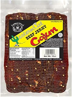 Buffalo Bills Cajun Western Cut Big Slab Beef Jerky (15 beef jerky slabs per bag)