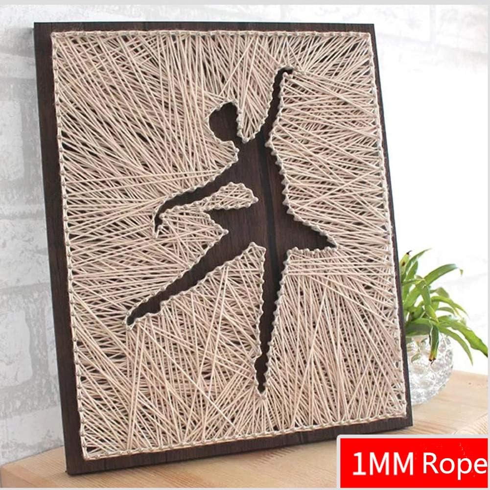 1mm Jute Rope 820Feet Burlap Twine Natural Thick Strong Hemp Cord for Arts Crafts DIY Decoration Gift Wrapping