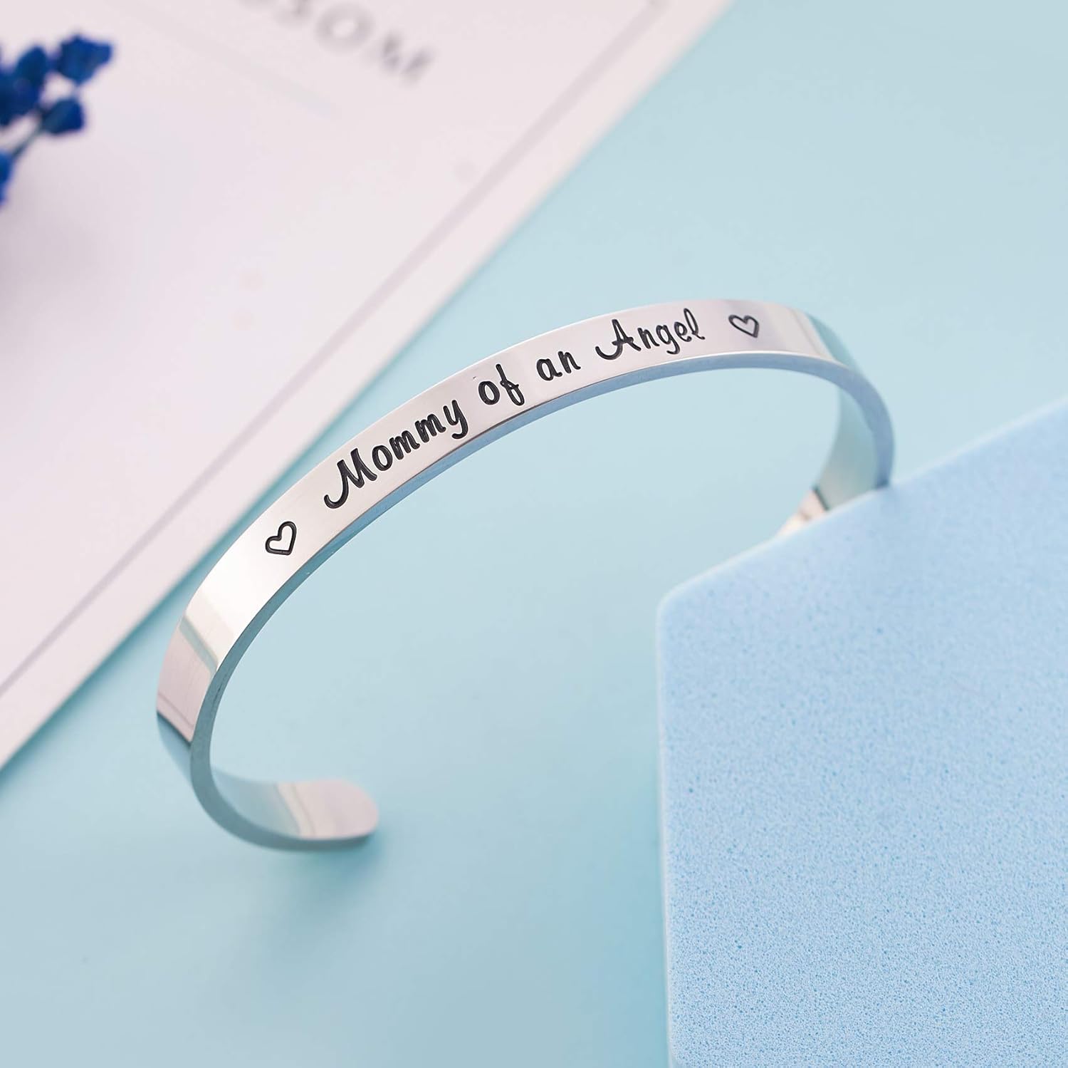 LParkin Mommy of An Angel Bracelet Infant Loss Memorial Bracelet Remembrance Bracelet - Image 4