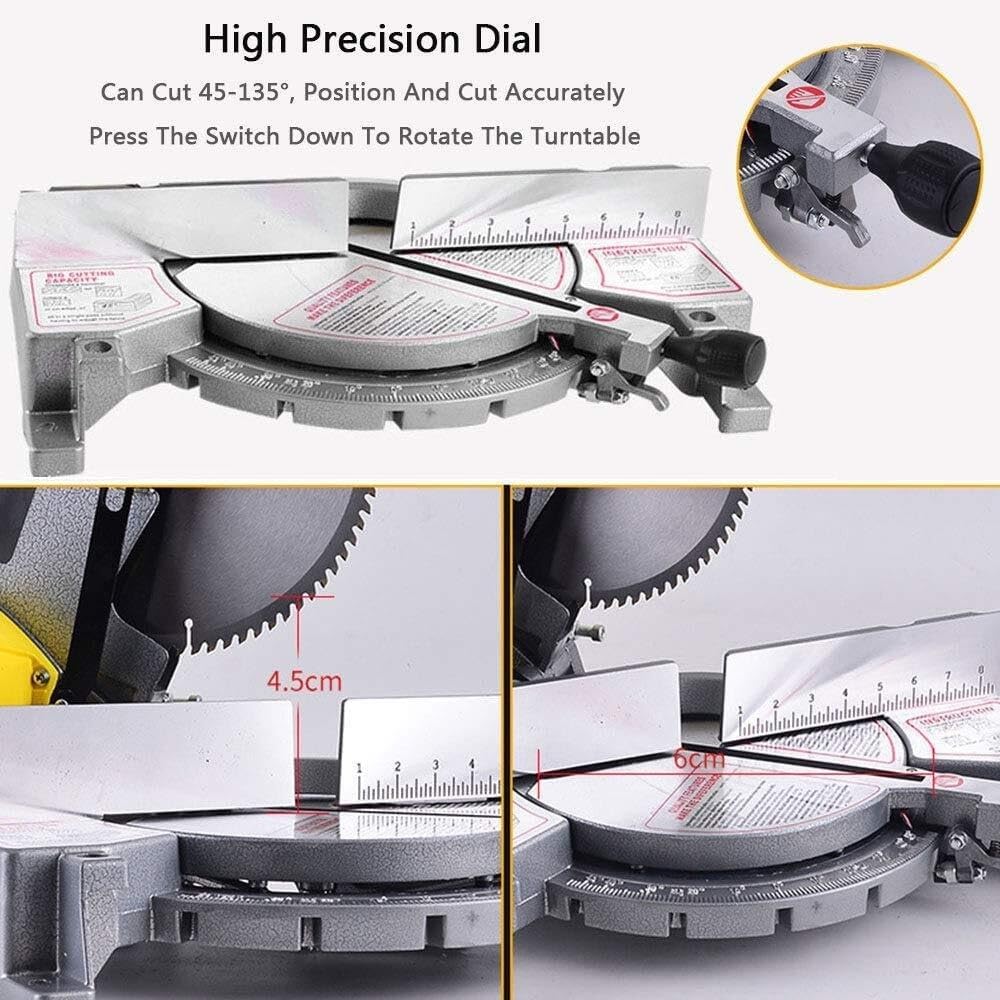 Sliding Miter Saw Pull and Crosscut Function,Professional 2in1 Panel and Table Saw Combination Saw 1650 Watts, Professional Panel Saw