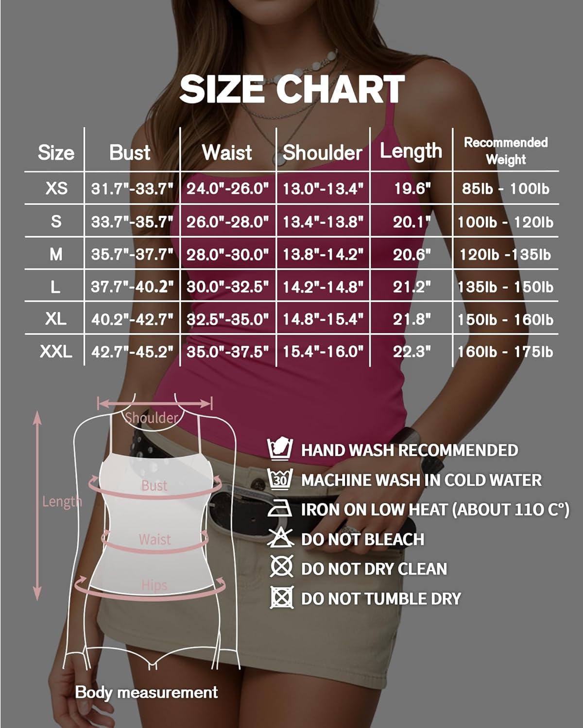 MANGOPOP Womens Camisole Tank Tops Square Neck Spaghetti Strap Cami Double Lined Sleeveless Crop Top Sexy Shirts - Image 7