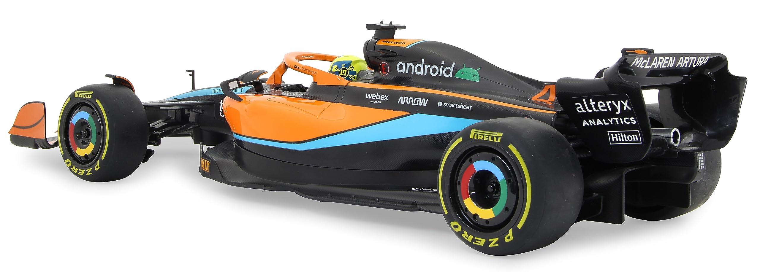JAMARA McLaren MCL36 1:12 2,4 GHz - 2,4 GHz para multijugador, Licencia Oficial, Pintura Fiel al Coche