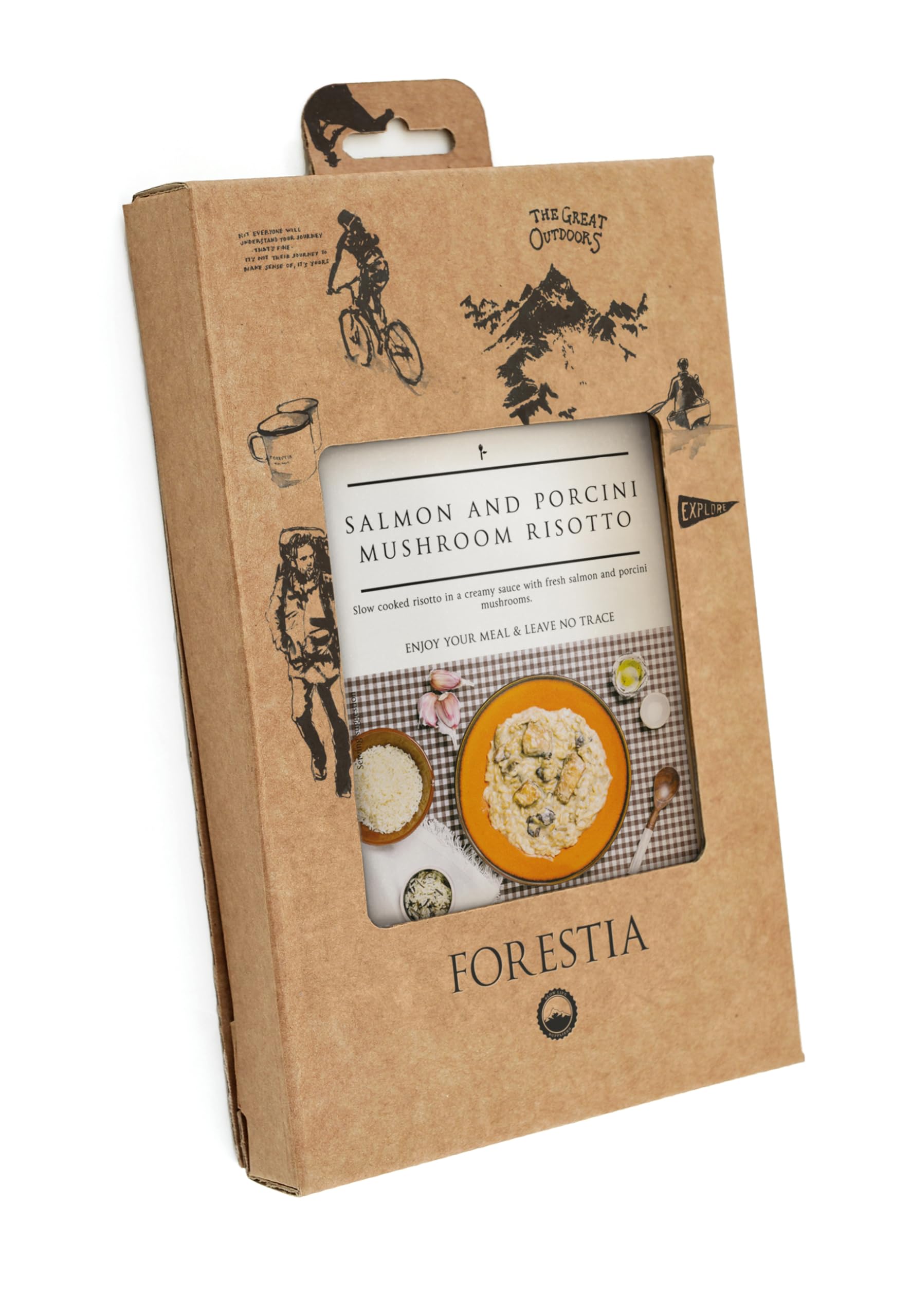 Forestia - Risotto de salmón y hongos - Autocalentamiento