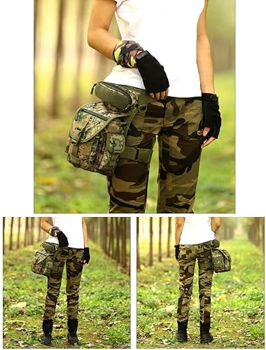 Miniatura 4 de Militar táctico gota pierna bolsa herramienta Fanny muslo paquetes para motocicleta al aire libre bicicleta ciclismo traivel